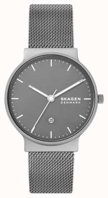 Skagen Szary zegarek z siatki ze stali nierdzewnej Ancher SKW6779