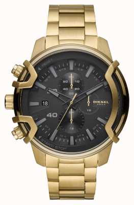 Diesel Wyszarpany zegarek ze stali nierdzewnej w kolorze złotym DZ4522