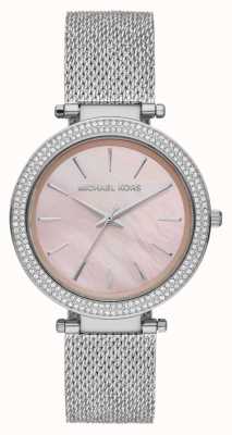 Michael Kors Zestaw kryształów Darci różowy zegarek z masy perłowej MK4518