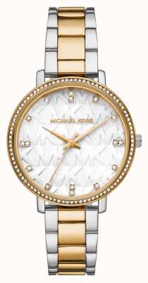 Michael Kors Damski zegarek pyper w dwóch odcieniach kryształu mk z tarczą MK4595