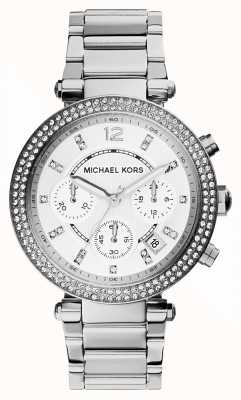 Michael Kors Damski zegarek z chronografem z kryształowym zestawem parker MK5353