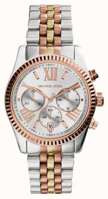 Michael Kors Trzykolorowy zegarek chronograf Lexington MK5735