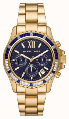 Michael Kors Zegarek Everest z biało-niebieskim kryształowym zestawem bezel MK6971