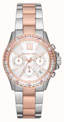 Michael Kors Damski dwukolorowy zegarek z chronografem Everest MK7214