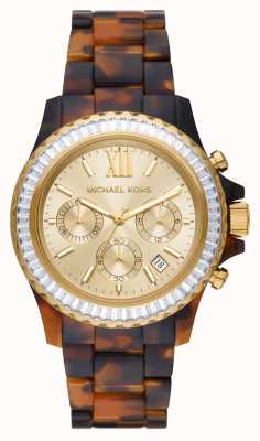 Michael Kors Everest szylkretowy zegarek z acetatu MK7239