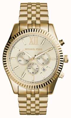 Michael Kors Męski zegarek z żółtego złota lexington MK8281
