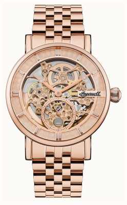 Ingersoll Heroldowy zegarek szkieletowy w kolorze różowego złota I00411