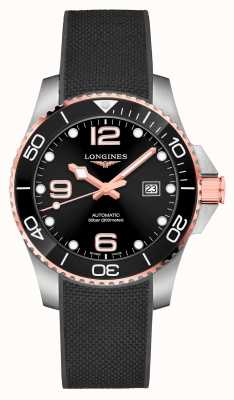 LONGINES Zegarek automatyczny Hydroconquest 43 mm w kolorze różowo-złoto-czarnym L37823589