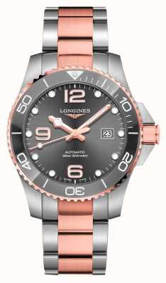 LONGINES Automatyczny zegarek Hydroconquest 43 mm z szarą tarczą, dwukolorowy L37823787