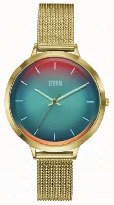 STORM Mini styro-złoty turkusowy zegarek 47516/GD/TUR