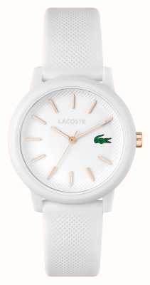 Lacoste Biała tarcza | biały zegarek z paskiem z żywicy 2001211