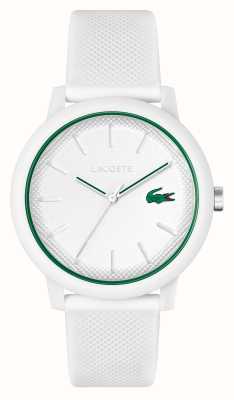 Lacoste 12.12 | biała tarcza | biały zegarek z paskiem z żywicy 2011169
