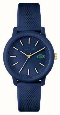 Lacoste 12.12 | niebieska tarcza | zegarek z niebieskim paskiem z żywicy 2001271