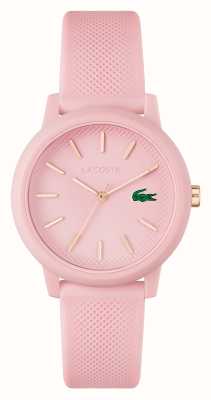 Lacoste 12.12 | różowa tarcza | zegarek z różowym paskiem z żywicy 2001213