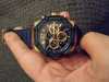 Customer picture of Guess Męski zegarek z niebieskim silikonowym paskiem Momentum GW0263G2