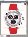 Customer picture of Tissot Prc 200 | chronograf | srebrna tarcza | czerwony gumowy pasek T1144171703702