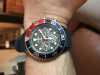 Customer picture of Seiko Mężczyźni Padi Prospex zegarek chronografu zasilany energią słoneczną niebieski pasek SSC785P1